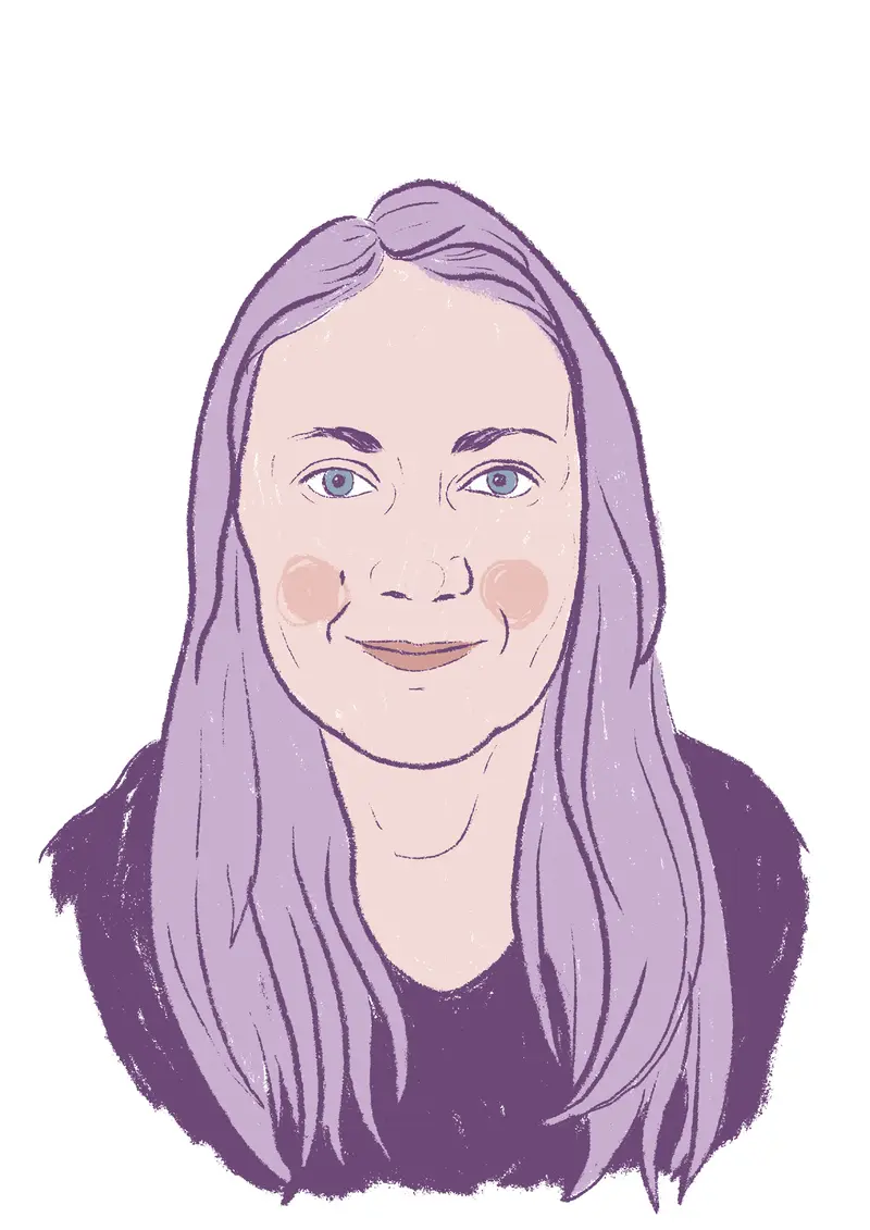 Kreslený portrét mladé dospělé