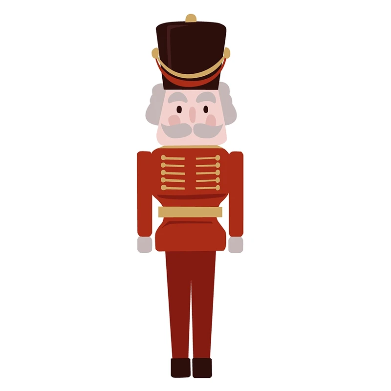 Pexeso Vánoce: motiv louskáčku